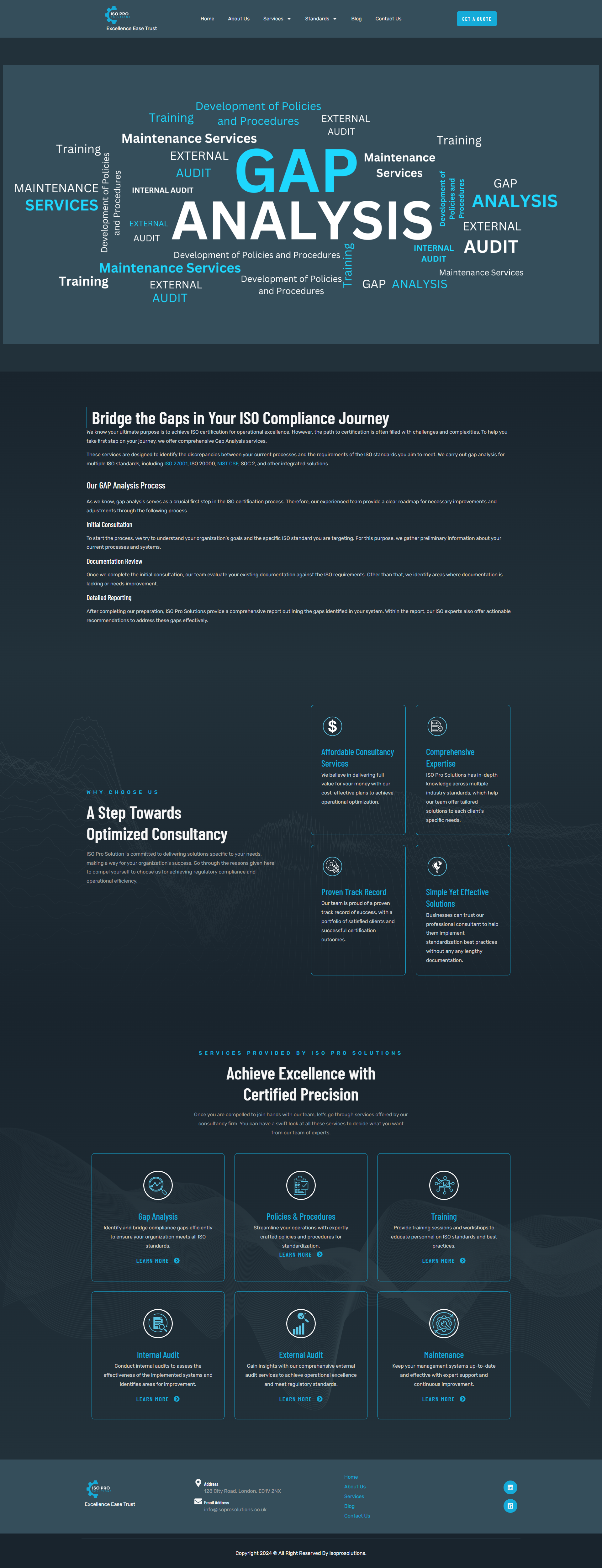 Iso Pro Solutions website screenshot 6